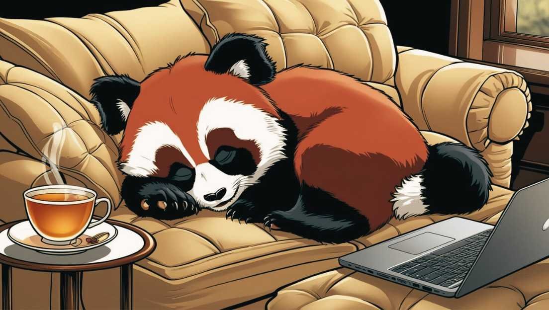 relaxing on the couch