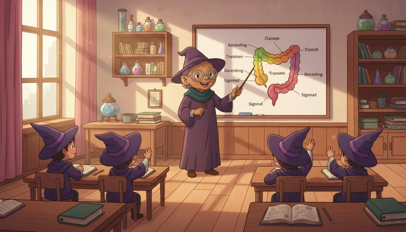 Witch erklärt den Darm